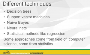 tdwi machin learning techniques